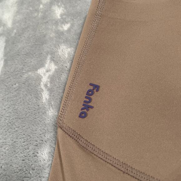 Fanka Leggings XS Tan Body Sculpt 7/8 Compression Smoothing Running Workout - Picture 5 of 12